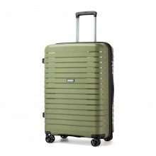 KSK2595 - Kono 24-Zoll-Hartschale-Kratzfestes PP-Gepäck mit Becherhalter, TSA-Schloss & ausziehbarem Design - Check-in-Gepäck für Reisen - Grün