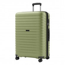 KSK2595 - Kono 28-Inch Hard Shell Scratch-Resistant PP Luggage with Cup Holder, TSA Lock & Expandable Design-Check-in Luggage For Travel - Green