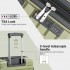 KSK2595 - Kono 28-Inch Hard Shell Scratch-Resistant PP Luggage with Cup Holder, TSA Lock & Expandable Design-Check-in Luggage For Travel - Green