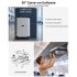 KSK2595 - Kono 20-Inch Hard Shell Scratch-Resistant PP Luggage with Cup Holder, TSA Lock & Expandable Design-Cabin Trolley For Travel - Grey