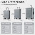 KSK2595 - Kono 20/24/28inch Hard Shell Scratch-Resistant PP Luggage Set with Cup Holder, TSA Lock & Expandable Design-Check-in Luggage For Travel - Grey