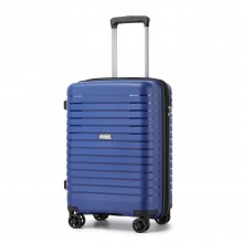 KSK2595 - Kono 20-Zoll-Hartschale-Kratzfestes PP-Gepäck mit Becherhalter, TSA-Schloss & ausziehbarem Design - Kabinentrolley für Reisen - Marineblau