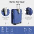 KSK2595 - Kono 28-Inch Hard Shell Scratch-Resistant PP Luggage with Cup Holder, TSA Lock & Expandable Design-Check-in Luggage For Travel - Navy