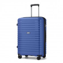 KSK2595 - Kono 24-Zoll-Hartschale-Kratzfestes PP-Gepäck mit Becherhalter, TSA-Schloss & ausziehbarem Design - Check-in-Gepäck für Reisen - Marineblau