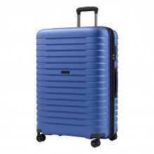KSK2595 - Kono 28-Inch Hard Shell Scratch-Resistant PP Luggage with Cup Holder, TSA Lock & Expandable Design-Check-in Luggage For Travel - Navy