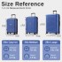 KSK2595 - Kono 20/24/28inch Hard Shell Scratch-Resistant PP Luggage Set with Cup Holder, TSA Lock & Expandable Design-Check-in Luggage For Travel - Navy