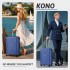 KSK2595 - Kono 28-Inch Hard Shell Scratch-Resistant PP Luggage with Cup Holder, TSA Lock & Expandable Design-Check-in Luggage For Travel - Navy