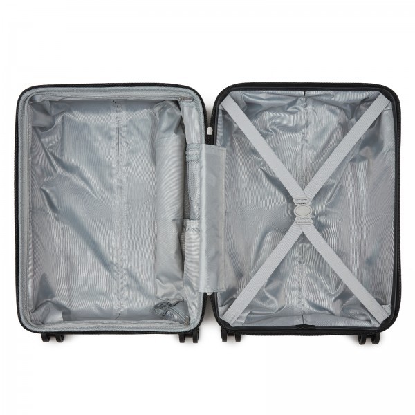 KSK2595 - Kono 28-Inch Hard Shell Scratch-Resistant PP Luggage with Cup Holder, TSA Lock & Expandable Design-Check-in Luggage For Travel - Navy