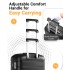 KSK2692 - Kono 24 Inch PP Hardshell Suitcase | YKK Zipper TSA Lock Medium Spinner Luggage - Black