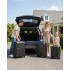 KSK2692 - Kono 24 Inch PP Hardshell Suitcase | YKK Zipper TSA Lock Medium Spinner Luggage - Black