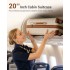 KSK2692 - Kono 20 Inch PP Hardshell Cabin Suitcase | YKK Zipper TSA Lock Carry On Luggage - Cream and Brown