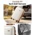 KSK2692 - Kono 28 Inch PP Hardshell Suitcase | YKK Zipper TSA Lock Large Spinner Luggage - Cream and Brown