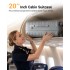 KSK2692 - Kono 20 Inch PP Hardshell Cabin Suitcase | YKK Zipper TSA Lock Carry On Luggage - Grey