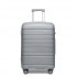 KSK2692 - Kono 24 Inch PP Hardshell Suitcase | YKK Zipper TSA Lock Medium Spinner Luggage - Grey