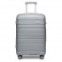 KSK2692 - Kono 28 Inch PP Hardshell Suitcase | YKK Zipper TSA Lock Large Spinner Luggage - Grey