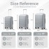KSK2692 - Kono 28 Inch PP Hardshell Suitcase | YKK Zipper TSA Lock Large Spinner Luggage - Grey