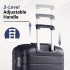 KSK2692 - Kono 20 Inch PP Hardshell Cabin Suitcase | YKK Zipper TSA Lock Carry On Luggage - Navy