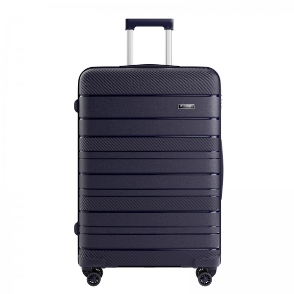KSK2692 - Kono 28 Inch PP Hardshell Suitcase | YKK Zipper TSA Lock Large Spinner Luggage - Navy