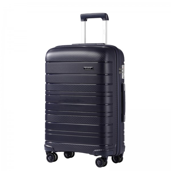 KSK2692 - Kono 28 Inch PP Hardshell Suitcase | YKK Zipper TSA Lock Large Spinner Luggage - Navy