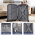KSK2692 - Kono 28 Inch PP Hardshell Suitcase | YKK Zipper TSA Lock Large Spinner Luggage - Navy