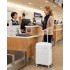 KSK2692 - Kono 20 Inch PP Hardshell Cabin Suitcase | YKK Zipper TSA Lock Carry On Luggage - White