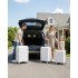 KSK2692 - Kono 24 Inch PP Hardshell Suitcase | YKK Zipper TSA Lock Medium Spinner Luggage - White
