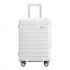 KSK2692 - Kono 24 Inch PP Hardshell Suitcase | YKK Zipper TSA Lock Medium Spinner Luggage - White