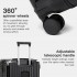 KSK2693 - Kono 3-Piece Zipperless Aluminium Frame Luggage Set with TSA Lock, Smart Travel Features - Black