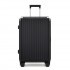 KSK2693 - Kono 24-Inch Zipperless Medium Suitcase with Reinforced Aluminium Frame, TSA Lock, Checked Luggage with Smart Travel Features - Black