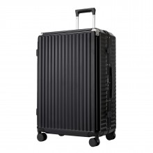 KSK2693 - Kono 28-Inch Large Suitcase with Reinforced Aluminium Frame, TSA Lock, Checked Luggage with Smart Travel Features - Black