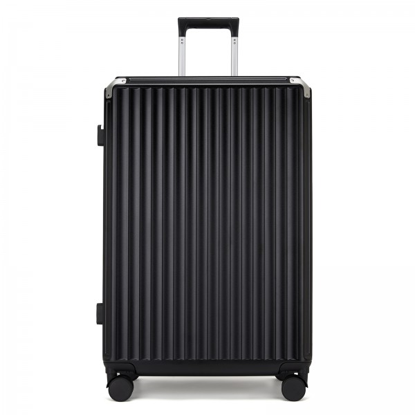 KSK2693 - Kono 28-Inch Large Suitcase with Reinforced Aluminium Frame, TSA Lock, Checked Luggage with Smart Travel Features - Black