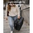 KSK2694 - Kono 20 Inch PC Hard Shell Suitcase, Carry-On Luggage with Silent Wheels & Organised Interior - Black