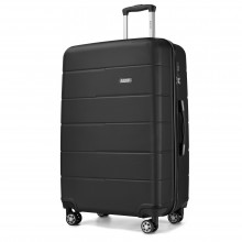 KSK2694 - Kono 28 Inch PC Hard Shell Suitcase, Large Check‑in Luggage with Silent Wheels & Organised Interior - Black