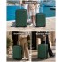 KSK2694 - Kono 20/24/28 Inch PC Hard Shell Suitcase Set, Lightweight Luggage with Silent Wheels & Organised Interior - Green And Black