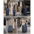 KSK2694 - Kono 20/24/28 Inch PC Hard Shell Suitcase Set, Lightweight Luggage with Silent Wheels & Organised Interior - Navy And Black