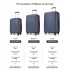 KSK2694 - Kono 28 Inch PC Hard Shell Suitcase, Large Check‑in Luggage with Silent Wheels & Organised Interior - Navy And Black