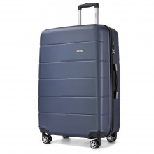 KSK2694 - Kono 28 Inch PC Hard Shell Suitcase, Large Check‑in Luggage with Silent Wheels & Organised Interior - Navy And Black