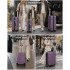 KSK2694 - Kono 20 Inch PC Hard Shell Suitcase, Carry-On Luggage with Silent Wheels & Organised Interior - Purple And Black
