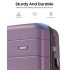 KSK2694 - Kono 24 Inch PC Hard Shell Suitcase, Check‑in Luggage with Silent Wheels & Organised Interior - Purple And Black