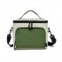 LBK2534 - Kono Isolierte Lunchtasche - Wasserfester Lebensmittelbehälter mit 4 Schichten, auslaufsicher, tragbar mit verstellbarem Schultergurt - Beige und Grün
