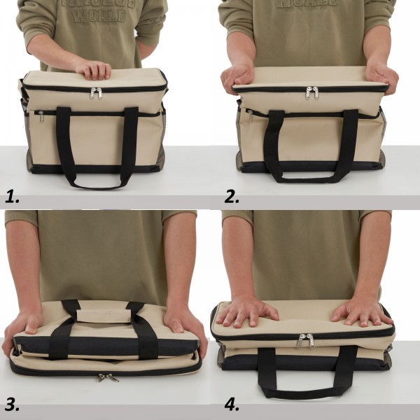 LBK2535L - Kono Large 30L Portable Lunch Bag with Enhanced Insulation–Compact & Convenient for Travel and Commuting - Khaki