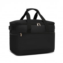 LBK2535S - Kono Große tragbare Lunchtasche mit 30 L und verbesserter Isolierung - kompakt & praktisch für Reisen und Pendelverkehr - Schwarz