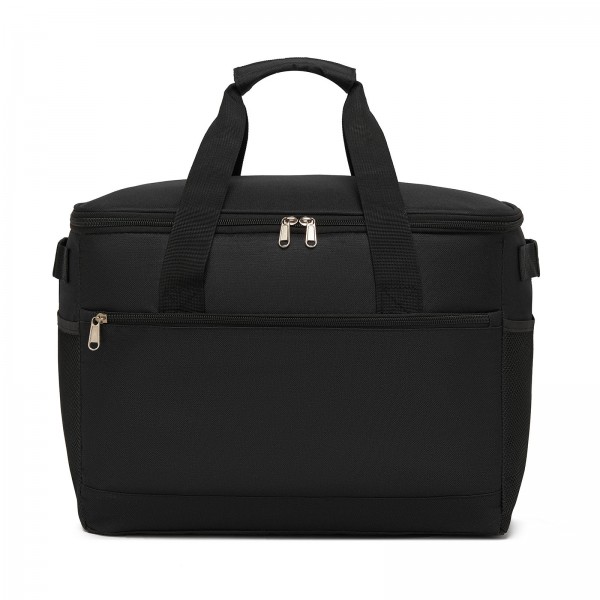 LBK2535L - Kono Large 30L Portable Lunch Bag with Enhanced Insulation–Compact & Convenient for Travel and Commuting - Black