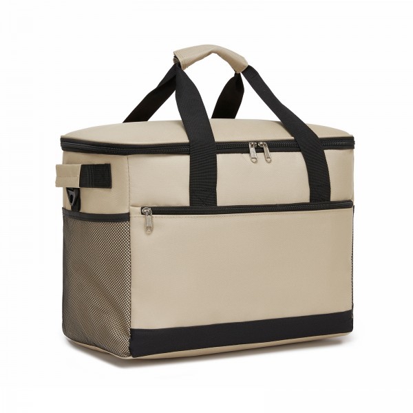 LBK2535L - Kono Large 30L Portable Lunch Bag with Enhanced Insulation–Compact & Convenient for Travel and Commuting - Khaki