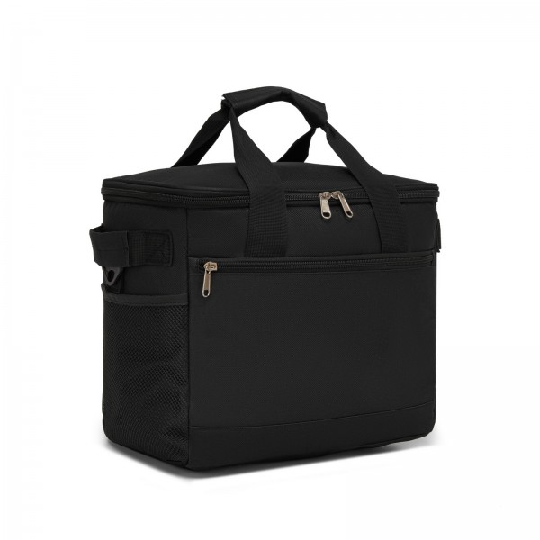 LBK2535S - Kono Small 20L Portable Lunch Bag with Enhanced Insulation–Compact & Convenient for Travel and Commuting - Black