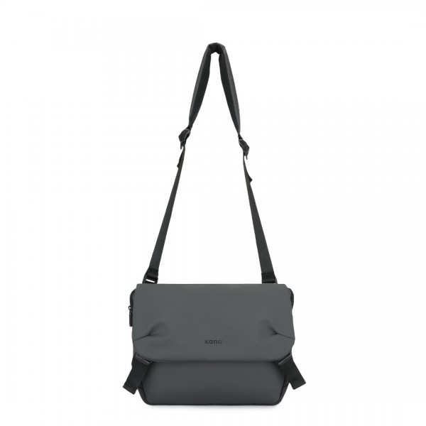 MSK2423 - Kono Langlebig Wasserabweisend Umhängetasche mit verstellbarem Riemen für Organisiertes Reisen - Grau