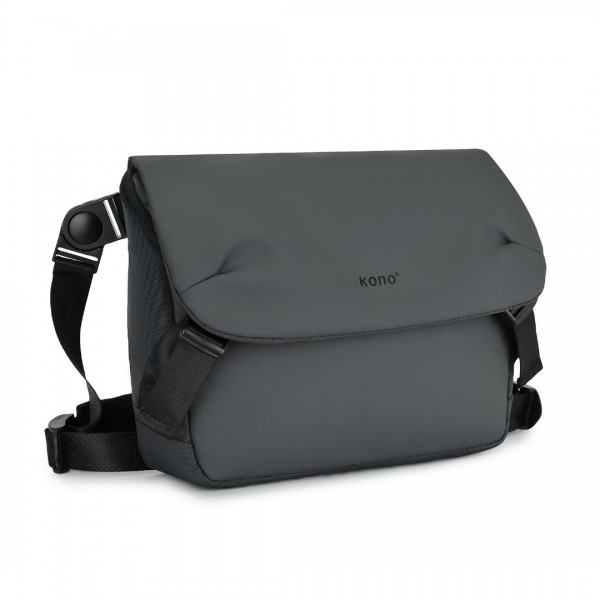 MSK2423 - Kono Langlebig Wasserabweisend Umhängetasche mit verstellbarem Riemen für Organisiertes Reisen - Grau