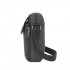 MSK2455 - Kono Canvas Crossbody Shoulder Bag – Multi-Pocket Messenger Bag with Adjustable Strap and Front Organizer Panel - Black