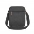 MSK2455 - Kono Canvas Crossbody Shoulder Bag – Multi-Pocket Messenger Bag with Adjustable Strap and Front Organizer Panel - Black