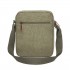 MSK2455 - Kono Canvas Crossbody Shoulder Bag – Multi-Pocket Messenger Bag with Adjustable Strap and Front Organizer Panel - Green
